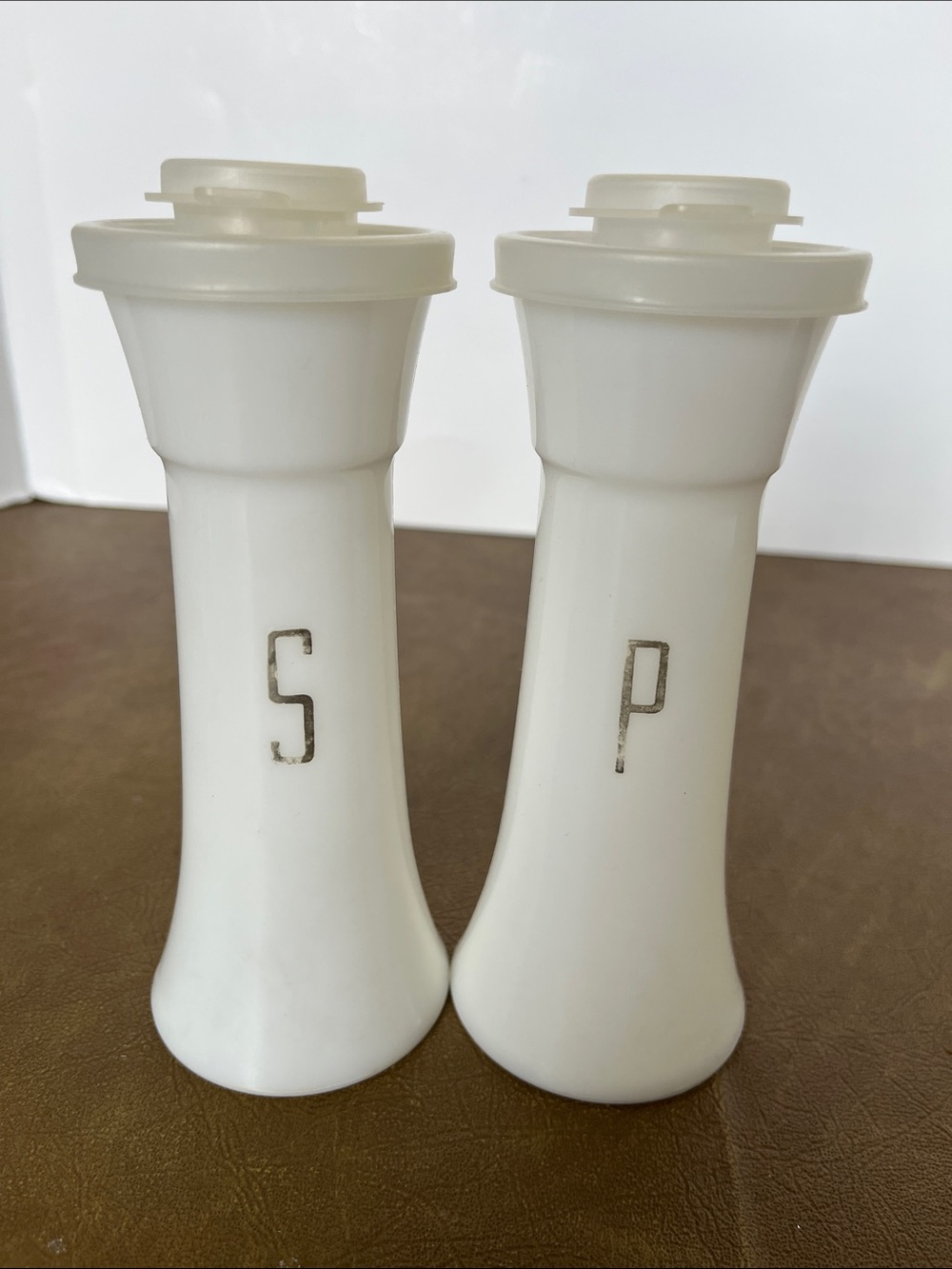 Vintage Tupperware Large Hourglass Salt and Pepper Shakers
